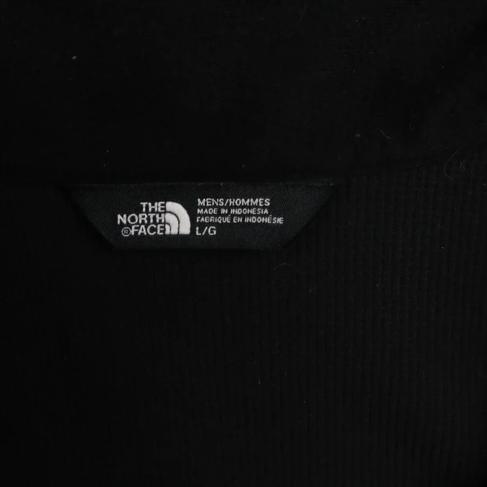 The North Face Jacket Mens Large Full Zip Mock Neck Activewear Black Long Sleeve